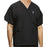 Standard Textile - Scrub Shirt 4X-Large Black 2 Pockets Short Sleeve Unisex - 82C00738