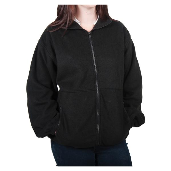 Ultraclub Jacket Warm-Up Fleece 100% Polyester Womens Navy Small 2 Pockets Ea - 939NVYS