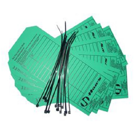 Haws - Equipment Tag For Emergency Sites Green Card Stock 25 per Pack - SP170