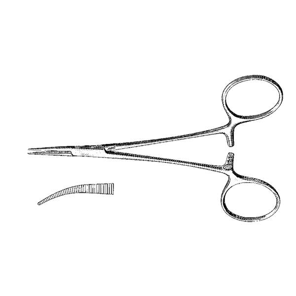 Integra Neurosciences Forcep Mosquito 4-3/4" Petite Point Curved Stainless Steel Ea - 105-096