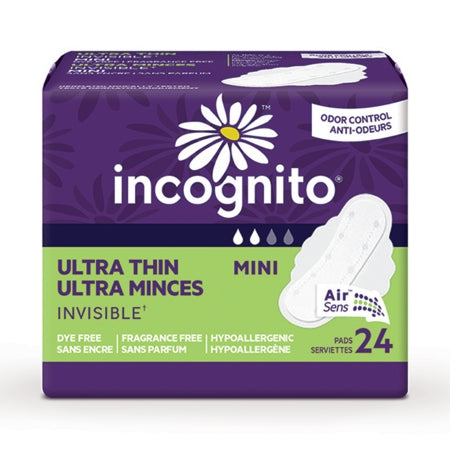 Incognito - Feminine Pad Ultra Thin with Wings Light Absorbency - First Quality - 10006605
