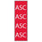 Key Surgical - Pre-Printed Label Multipurpose Label Red Tape ASC White 8-1/2 X 11 Inch - T-601-04