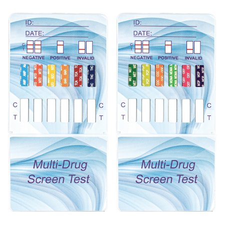 McKesson Consult - Drugs of Abuse Test 12-Drug Panel with Adulterants AMP, BAR, BZO, COC, mAMP/MET, MDMA, MOP, MTD, OXY, PCP, TCA, THC Urine Sample 25 Tests - McKesson - 16-DTDC12P