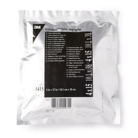 3M Scotchcast Quick Step Double Sided Felt - Padded Splint 4 X 15 Inch Felt / Fiberglass White - 3M - 75415
