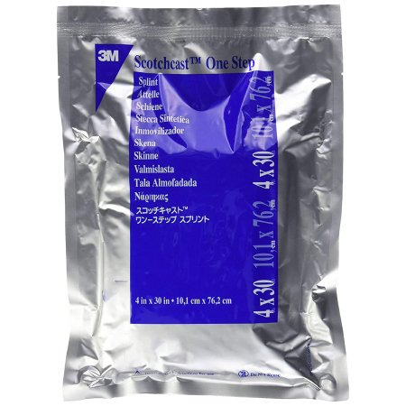 3M Scotchcast Quick Step Double Sided Felt - Padded Splint 4 X 30 Inch Felt / Fiberglass White - 3M - 75430