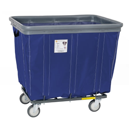 R & B Wire Products - Basket Truck with Bumper 8 Bushel Capacity 4 Swivel Casters - 408SOBC/NVY
