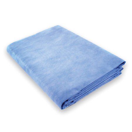 MedSource - Burn Sheet Flat Sheet 60 W X 90 L Inch Blue Nonwoven Tissue Disposable - Medsource International - MS-BS0033