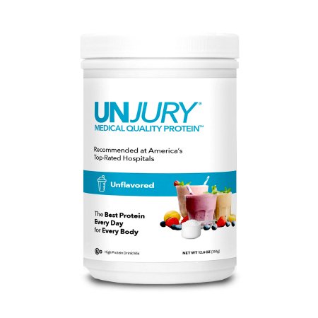 Unjury - Oral Protein Supplement Unflavored Powder 12.6 oz. Canister - Unjury Protein - 856215000331