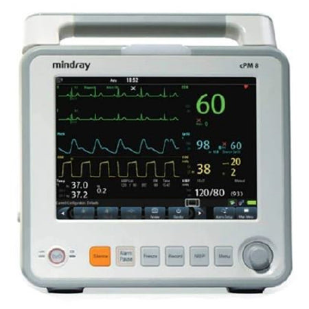 Midray - Patient Monitor Vital Signs Monitoring Type ECG, NIBP, SpO2, Temperature AC Power / Battery Operated - 6104F-PA00064
