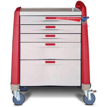 Avalo Series - Procedure Cart Steel Frame - AM-EM-CMP-RED