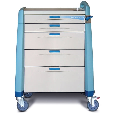 Avalo Series - Procedure Cart Steel Frame - Capsa Solutions - AM-EM-INT-BLUE