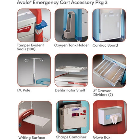 Avalo - Emergency Cart Accessory Package  Carts - Capsa Solutions - AM-EM-ACCPK3