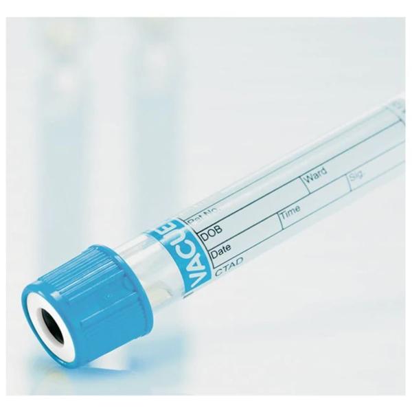 Greiner Vacuette Tube Venous Blood Collection Vacuette 1.8Ml 13X75 Plstc Sod Cit Blu/Wht 1200/Ca - 454323