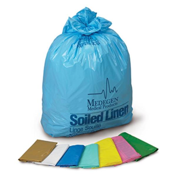 Medegen Medical Products, Bag Laundry/Linen Soiled Linen Yellow/Black 40X46" 40-45Gal Flm 1-2/10Mil 100/Ca - 51-45