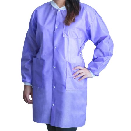 FitMe - Lab Coat Purple X-Large Knee Length Disposable - UGC-6604-XL