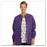 Fashion Seal Jacket Warm-Up 65% Polyester / 35% Cotton Fashion Blend Unisex Prpl Xl 2Pckt Ea - 7807-XL