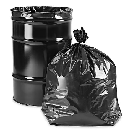 Uline - Trash Bag 30 gal. Black LLDPE 6 mil 30 X 36 Inch Flat Seal Bottom Coreless Roll - S-22477BL