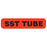 Market Lab - Pre-Printed Label Advisory Label Orange Paper SST Tube Black Syringe Label 1/3 X 1-3/5 Inch - 6446