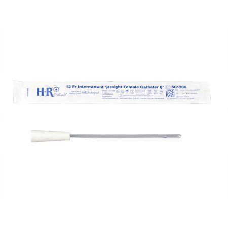TruCath - Urethral Catheter Straight Tip Uncoated PVC 12 Fr. 6 Inch - SC1206