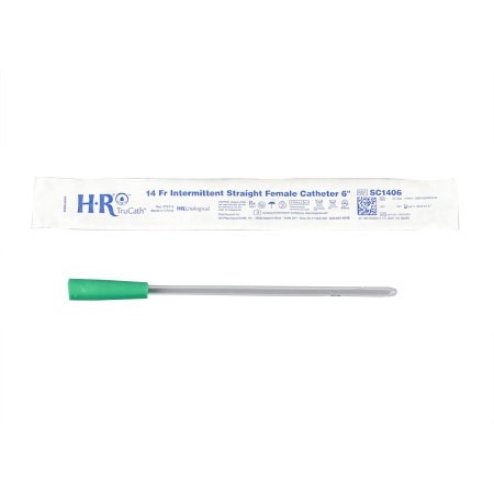 TruCath - Urethral Catheter Straight Tip Uncoated PVC 14 Fr. 6 Inch - SC1406