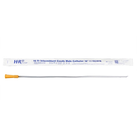 TruCath - Urethral Catheter Coude Tip Uncoated PVC 16 Fr. 16 Inch - Hr Pharmaceuticals - CC1616