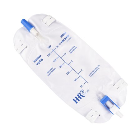 TruCath Premium - Urinary Leg Bag Without Valve Sterile Fluid Path 500 mL - Hr Pharmaceuticals - HRLB500