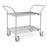 Uline - Wire Cart Chrome-plated carbon steel 48 X 24 X 41 Inch Silver Without Drawers - H-1419