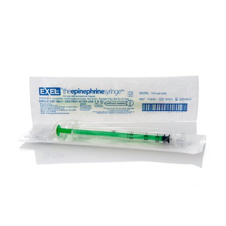 SnapMedical - Epinephrine Syringe 0.5 mL Luer Lock Tip Without Safety - Snap Medical Industries - 7192301