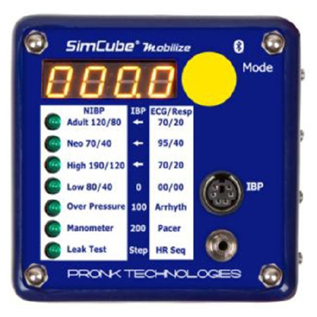 SimCube - NIBP Simulator (Non-Invasive Blood Pressure) Simulator For NIBP Simulator provides ECG, Respiration, Arrhythmia, Pacer Simulation, IBP and three Digital Manometer Modes of tests - Pronk Technologies - SC-5KIT