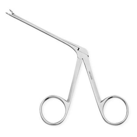 Centurion - Alligator Forceps 3-1/2 Inch Length Floor Grade Stainless Steel Sterile NonLocking Finger Ring Handle Straight Micro Cup Tip - Medline - I68030