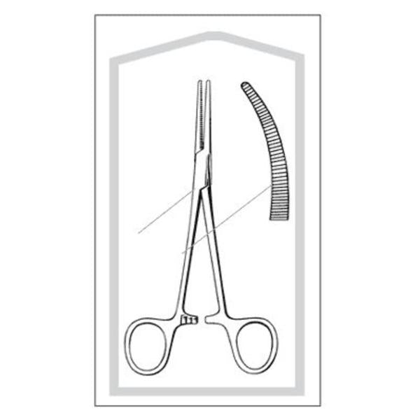 Sklar Instruments Forcep Crile Econo 5-1/2" Curved Stainless Steel Disposable 50/Bx - 96-2552