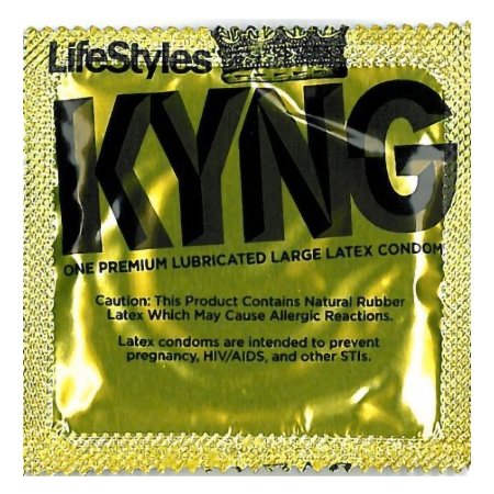 Lifestyles Kyng Gold - Condom Lubricated Large 1,000 per Case - Sxwell Usa - 170203
