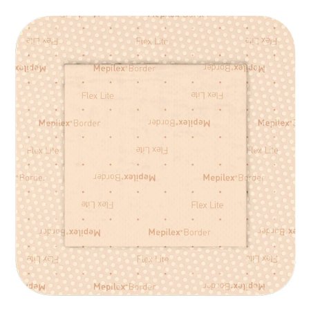 Mepilex Border Flex Lite - Silicone Foam Dressing 3 X 3 Inch Square Adhesive with Border Sterile - Molnlycke - 581200