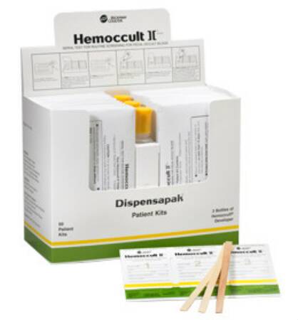 Hemocue Hemoccult II Dispensapak Patient Sample Collection and Screening Kit Colorectal Cancer Screening Fecal Occult Blood Test (FOBT) Stool Sample CLIA Waived 50 Tests - 61100