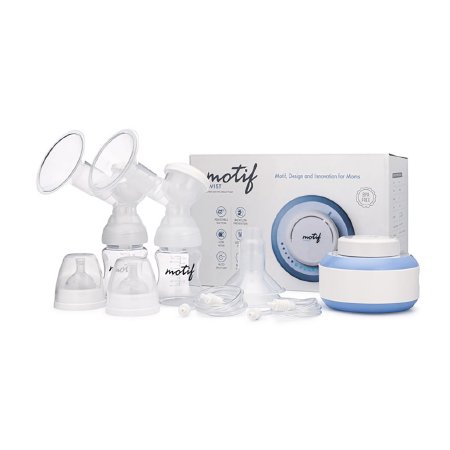 Twist - Double Electric Breast Pump Kit - Motif Medical - AAA0018