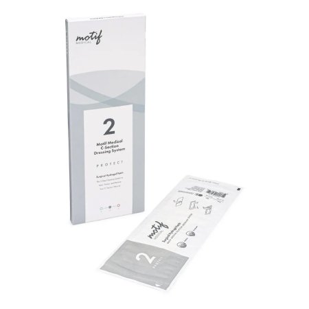 Motif Step 2 Protect - C-Section Dressing System Gel 1.2 X 6.7 Inch / Film 1.2 X 8 Inch Rectangle Sterile - DAB00002-01