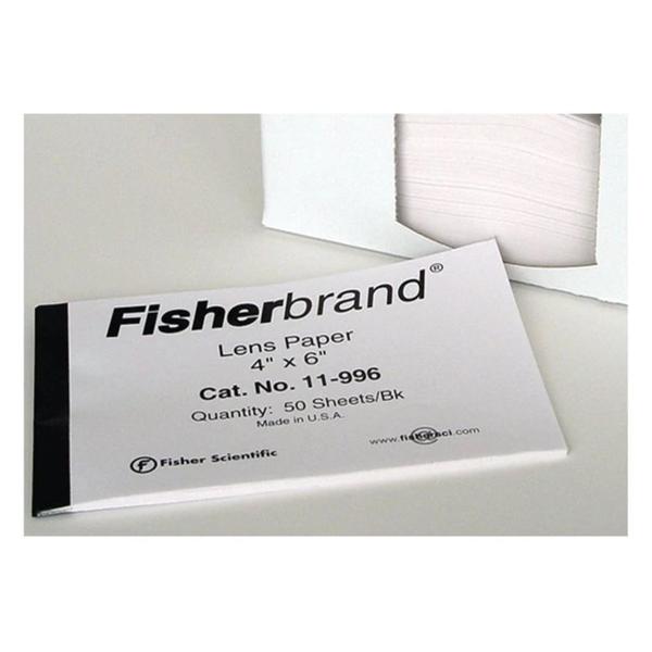 Fisher Scientific Co. Fisherbrand Microscope Lens Paper 4X6" 50 Sheets 600/Pk - 11996