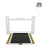 Health O Meter - Wheelchair Scale Digital LCD Display 1000 lbs. 454 kg Capacity White AC Adapter / Battery Operated - 2900KL-AM