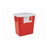 Fisher Scientific Co. Container Sharps Fisherbrand/Sharps-A-Gator 2Gal Rectangular Pp Red/Clear Each - 31156916