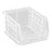 ULINE - Stackable Storage Bin Uline Clear Plastic 3 X 4 X 5-1/2 Inch - S-12413C
