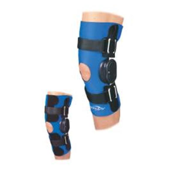 DJO Brace Sleeve Donjoy Adult Knee Neo/Alum Black/Blue Size 2X-Large Universal Ea - 11-0369-6