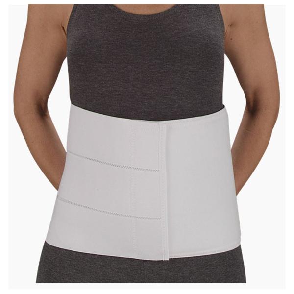Deroyal Industries Inc Binder Compression Adult Abdominal Elastic Four Panel White Size 12" Large Ea - 13653008