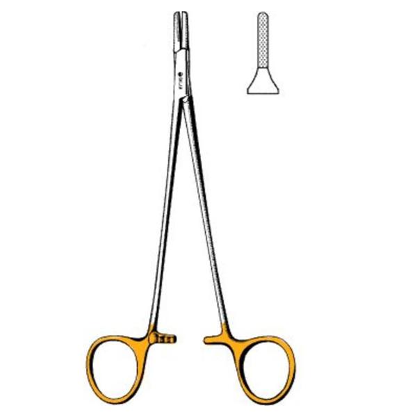 Sklar Instruments Holder Needle Ryder 6" Micro-Serrated Tungsten Carbide Ea - 21-8013