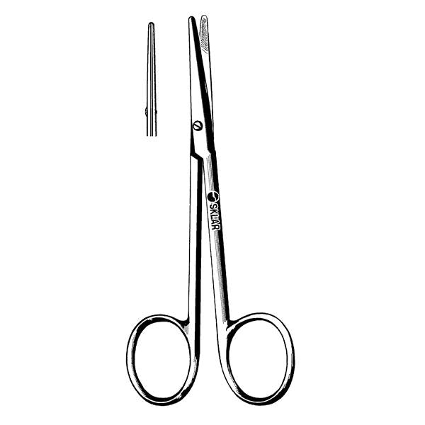 Sklar Instruments Scissors Strabismus Sklarlite 4-1/2" Blunt/Blunt Smooth Straight Ss Ea - 23-1158