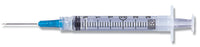 Becton Dickinson PrecisionGlide Syringe with Hypodermic Needle 3 mL 21 Gauge 1-1/2 Inch Detachable Needle Without Safety - 309577