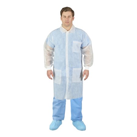Halyard - Lab Coat White X-Large Knee Length Disposable - O&M Halyard - 10234