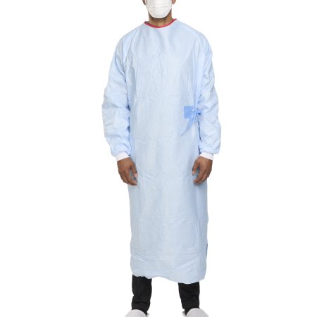 RoyalGuard - Film-Reinforced Surgical Gown with Towel X-Large / X-Long Blue Sterile AAMI Level 4 Disposable - I91-6132-S1