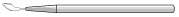 Beaver-Visitec International Beaver Xstar Implant Knife Conventional 5.2 mm Stainless Steel / Plastic Full Handle Sterile Disposable - 373752
