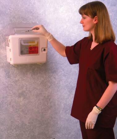 BD - Sharps Collector Cabinet Locking Wall Cabinet Plastic - 305420