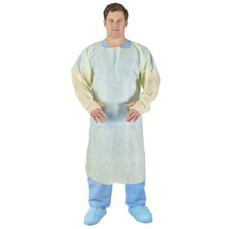 Halyard - Protective Procedure Gown One Size Fits Most Yellow NonSterile Not Rated Disposable - O&M Halyard - 32502